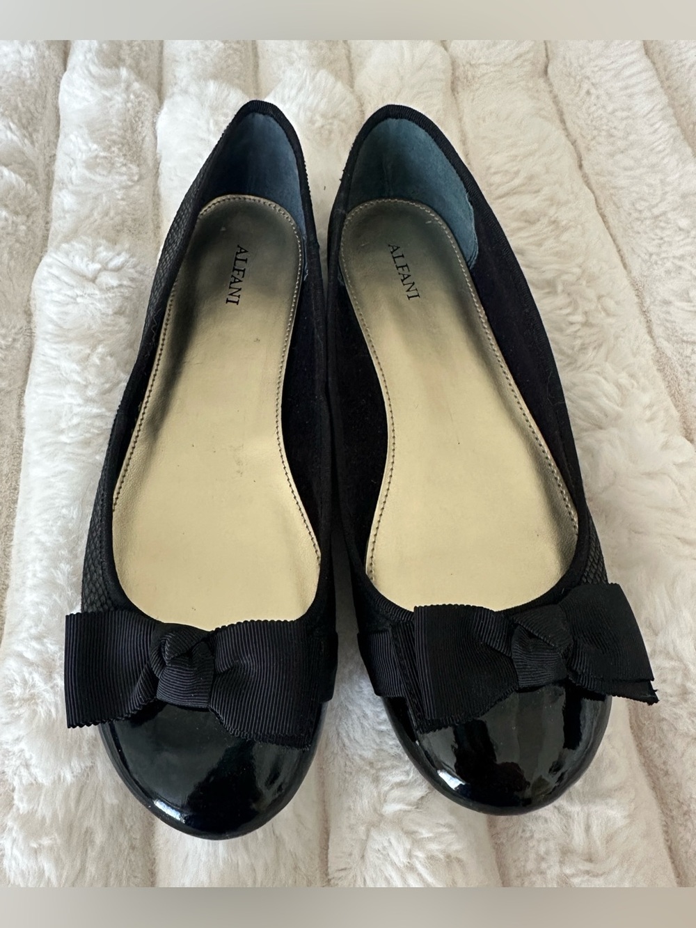 Alfani Black Bow Ballet Flats
